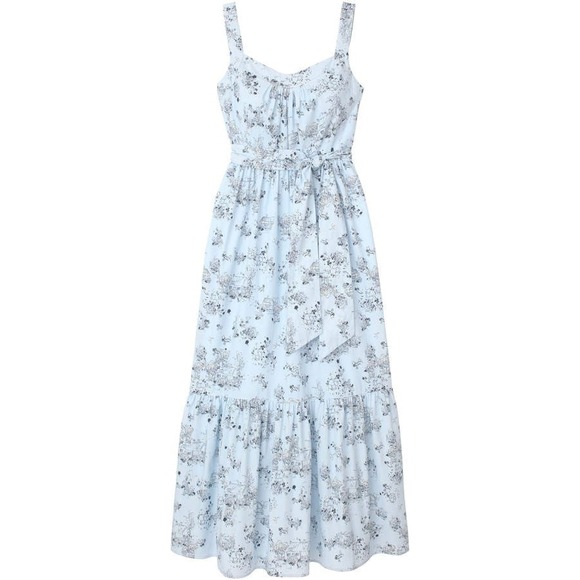 Gal Meets Glam Dresses & Skirts - Gal Meets Glam Dress Womens 12 Maxi Sleeveless‎ Belted Lula Cottagecore Toile
